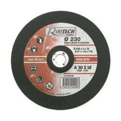 Ribimex Disque tronçonner acier 230mm