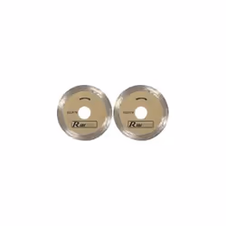 Disque diamenté de rechange pour mini scie circulaire de diamètre 50.2x11x0.8 mm Nb de tour/min max : 8000 Lot de 2 disques p ...