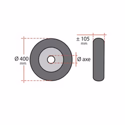 Ribimex PRR400X105 accessoire de palan électrique