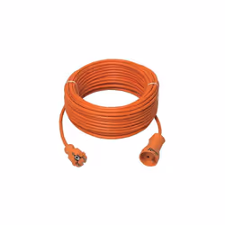 Prolongateur électrique de jardin HO5 VV-F 3G1.5- 16 A - 40 m Équipé protection enfant Couleur Orange