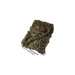 Filet de camouflage en polyethylène d'environ 2x3m 65 g/m2 Maillage 10 cm x 10 cm avec liens d'accrochage, équipé à chaque co ...