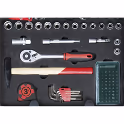 Ribimex PRKOUT149VA Caisse à outils pour mécanicien