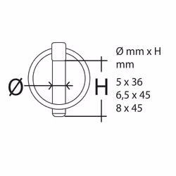 Ribimex PRGOU050CLIP Fixation spéciale et matériel d'assemblage