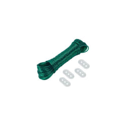 Corde à linge 40m diam.3mm pour étendoir avec 4 tendeurs