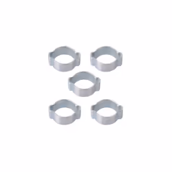 Lot de 5 colliers à oreilles préformées en acier carbone diam. 15/18 mm Étanchéité excellente et durable Ébavurage des chants ...