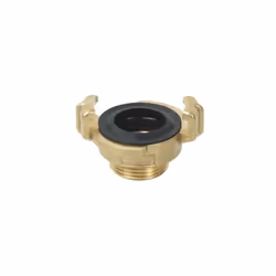 Raccord laiton pompier laiton fileté mâle 1" 1/2 avec joint pour système d'arrosage