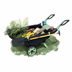 Ribimex PRGC80BR chariot de jardin et brouette