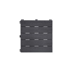 Dalle de terrasse grise 30x30cm lot de 6