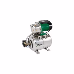 Description générale Pompe surpresseur de 50 litres, modèle JET101 tout inox, équipée d'une pompe auto-amorçante de 970 W. Co ...