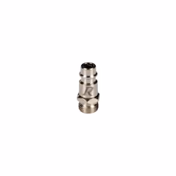 Insert rapide air 1/4 mâle forme D en lot de 2 Standard D, Fileté M 1/4 , en acier nickelé.Nombre de pièces : 2