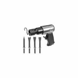 Marteau burineur pneumatique avec 4 burins pour compresseur , 6,3 bar max, 4500 coup/min, 113L/MIN, Filetage 1/4 TypeMarteau ...