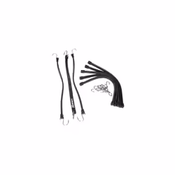 Lot de 8 tendeurs plats 36 cm largeur 1,5 cm avec crochets en S De couleur noir en caoutchouc, pour tout accrocher, tendre de ...