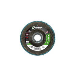 Ribimex - Disque à lamelles 125MM plat grain abrasif 60 Zirconium