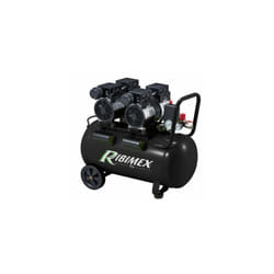 Ribimex - Compresseur d'air 2 x 1cv cuve 50 litres silencieux