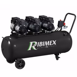Compresseur PRCOMP3/100SILR de Ribimex. Pour les applications courantes ainsi que pour peindre, pulvériser, buriner, et occas ...