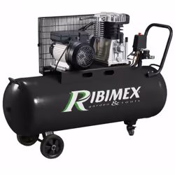 Compresseur d'air PRCOMP3/100CR de Ribimex. Pour une utilisation soutenue ou en continu : cette grande capacité de stockage v ...