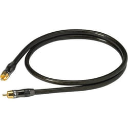 Real Cable E-SUB/2M00 câble audio 2 m RCA Noir