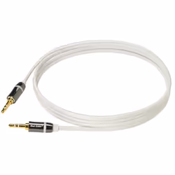 Real Cable iPLUG-J35M, 3,5mm, Mâle, 3,5mm, Mâle, 1,5 m, Blanc