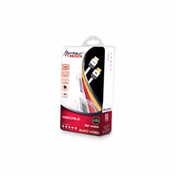 Real Cable HDMI M-HDMI M, 1m, 1 m, HDMI Type A (Standard), HDMI Type A (Standard), Blanc
