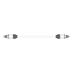Real Cable Toslink/Toslink, 2m câble de fibre optique Blanc
