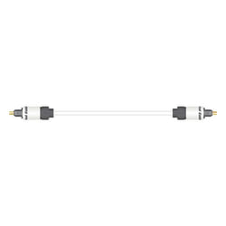 Real Cable Toslink/Toslink, 5m câble de fibre optique Blanc