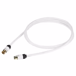 Real Cable TV-2, 1,5 m, BNC, BNC, Blanc