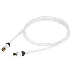 Real Cable TV-2 câble coaxial 1,5 m BNC Blanc
