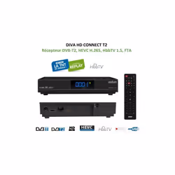 Récepteur DVB-T2, HEVC H.265, HbbTV 1.5, FTA ASTON DIVA HD CONNECT T2 SIMPLE TUNER FULL HD, PRET POUR LA TNT DE DEMAIN ! - Ré ...