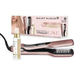 Coffret Lisseur Vapeur SAINT ALGUE Demeliss TITANIUM Love Edition Couleur OR ROSE + Soin Nourrissant Kera-PROTEIN 100 ml