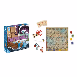 JANOD Jeux de Société Enfant - Jeu Collaboratif et de Stratégie - Labyrintus Pirates