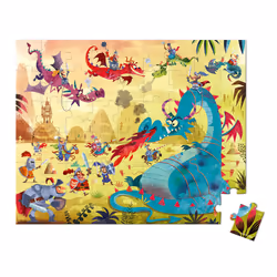 JANOD Puzzle Dragons 54 pieces, Carton, France, 500 mm, 400 mm, 1 pièce(s)