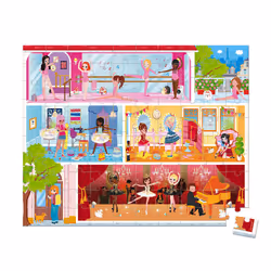 JANOD Danse Academy Puzzle 100 pieces, Carton, France, 500 mm, 400 mm, 1 pièce(s)