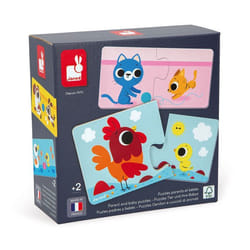 Puzzles 24 pièces Janod Parents et Bébés