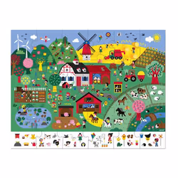 JANOD Puzzle d'observation La Ferme 24 pièces