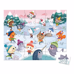 JANOD Puzzle Snow Party -36 PCS