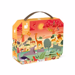 JANOD Puzzle La Réserve Animalière 54 pièces, 54 pièce(s), Animaux, 5 an(s)
