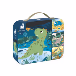 JANOD Puzzles évolutifs Dinosaures - 4 puzzles, 43 pièce(s), Dinosaures, 3 an(s)