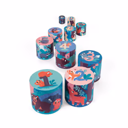 JANOD Forest Animal Round Stacking Pyramid