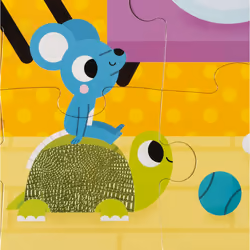 JANOD Tactile Puzzle Pets 20 pieces