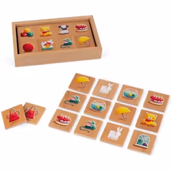 Jeu de Mémoire 1ers Mots en bois JANOD pour enfant dès 2 ans