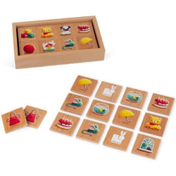 Jeu de Mémoire 1ers Mots en bois JANOD pour enfant dès 2 ans