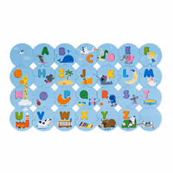 Juratoys Puzzle J'Apprends L'Alphabet, Version Française (Bois Et Carton)