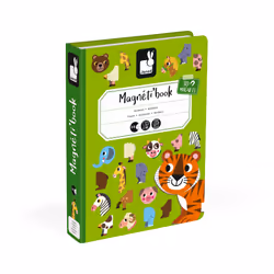JANOD Animals Magneti'book, 3 an(s), Carton, Vert