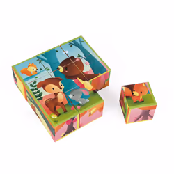 JANOD Kubkid 9 Blocks Forest Animals, Carton