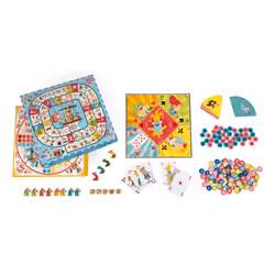 Juratoys Coffret Multi Jeux Carrousel (Bois Et Carton), 5 an(s)