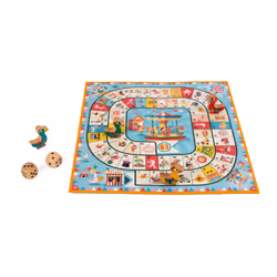Juratoys Jeu De L'Oie Carrousel (Bois Et Carton), 4 an(s)