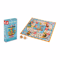 Juratoys Jeu De L'Oie Carrousel (Bois Et Carton)