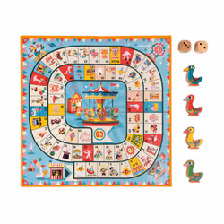 Juratoys Jeu De L'Oie Carrousel (Bois Et Carton)