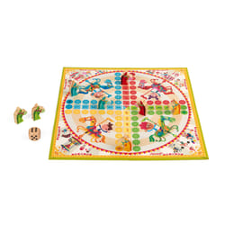 Juratoys Jeu De Petits Chevaux Carrousel (Bois Et Carton)