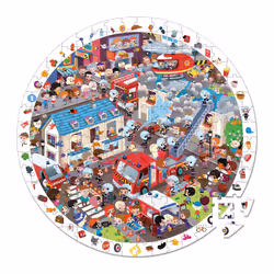JANOD Puzzle d'Observation Rond Pompiers de l'Extrême
